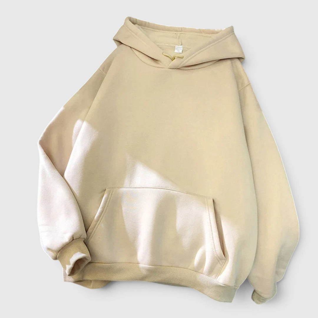 Everyday women's soft hoodie, a comfortable relaxed fit pullover with a convenient kangaroo pocket.