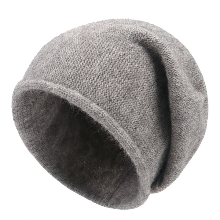 Knit women's slouchy beanie hat, soft and comfortable for a relaxed casual look. Ideal for fall/winter.