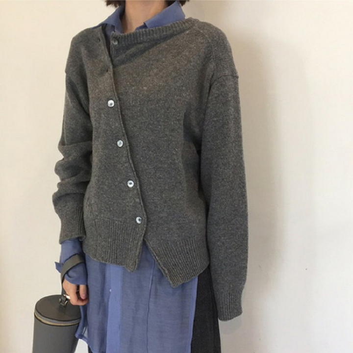 Elegant women's knit wrap cardigan, showcasing effortless style and cozy comfort