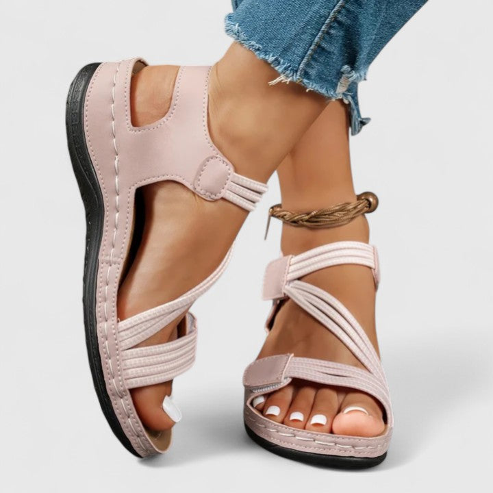 Elegant women's summer sandals designed for pain relief and comfort.
