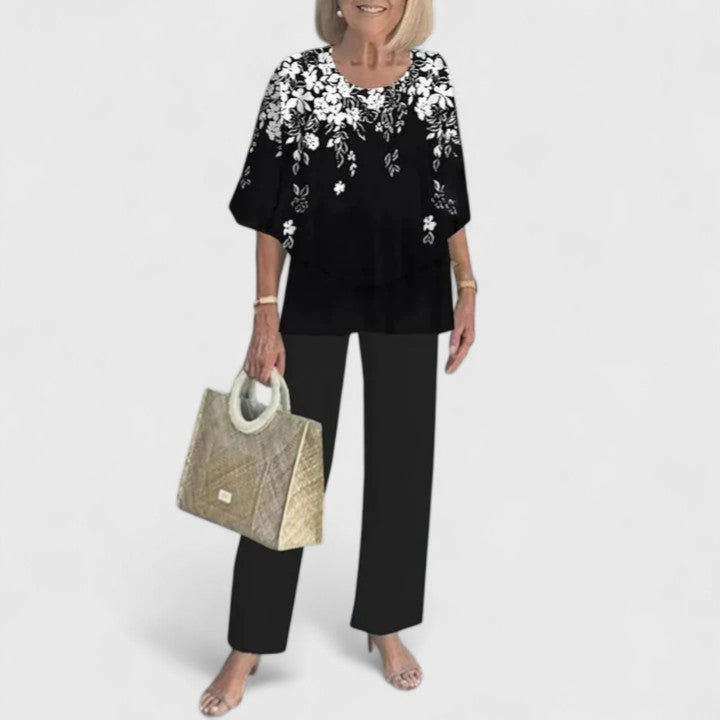 Spring/Summer women's loose two-piece outfit set, chic and comfortable for any occasion.