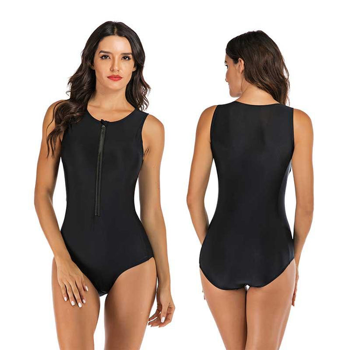 Comfortable & stylish women's one-piece swimwear for active adventures and poolside fun.