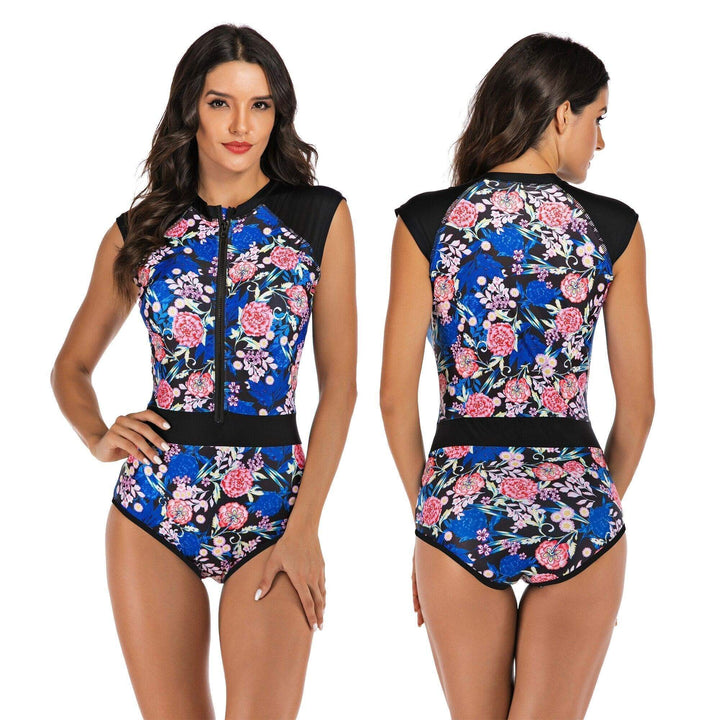Performance women's one-piece swimsuit, designed for swimming, surfing & active water sports.
