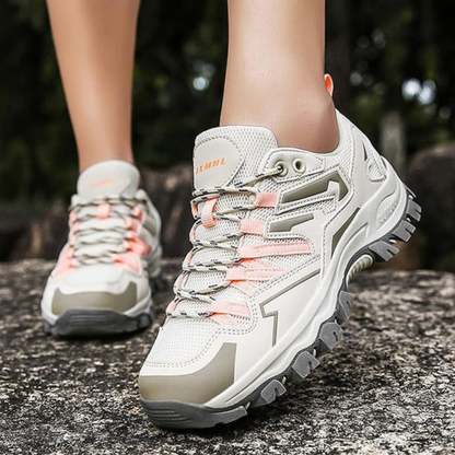 Women's outdoor walking shoes with advanced grip soles for stability & comfort on any trail.