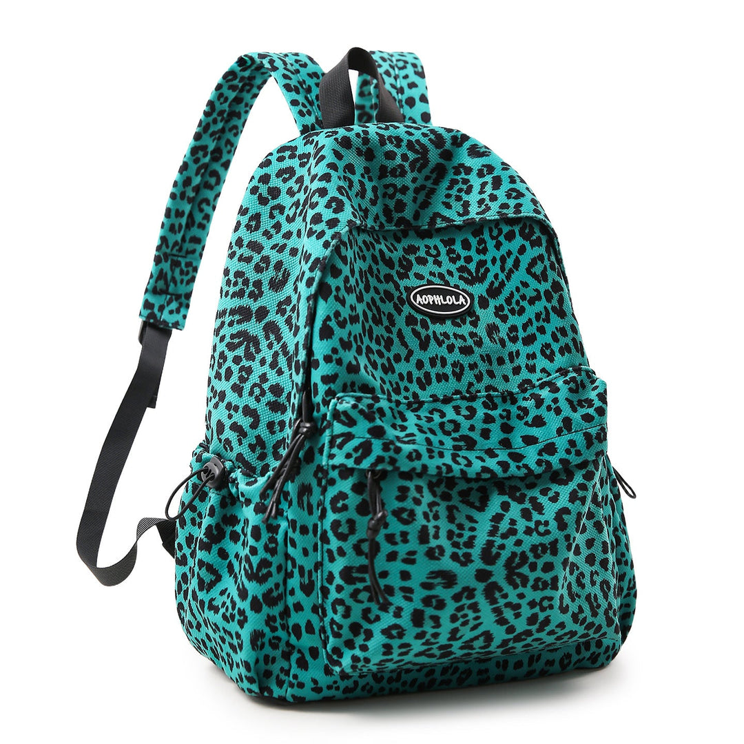 Student-friendly animal print backpack for women, designed for optimal organization and stylish daily commutes.
