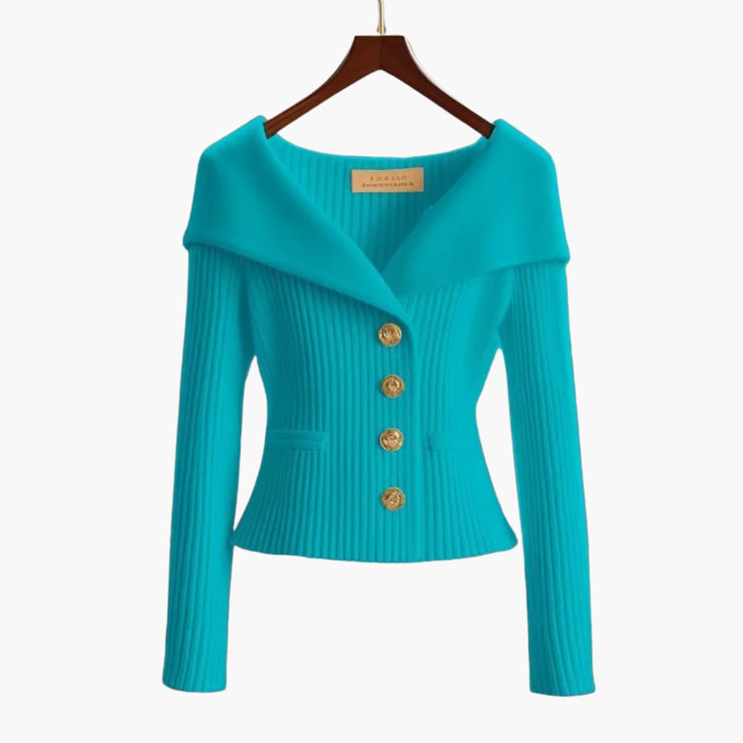 Stylish women's button-up cardigan, a versatile long sleeve sweater for casual chic outfits.