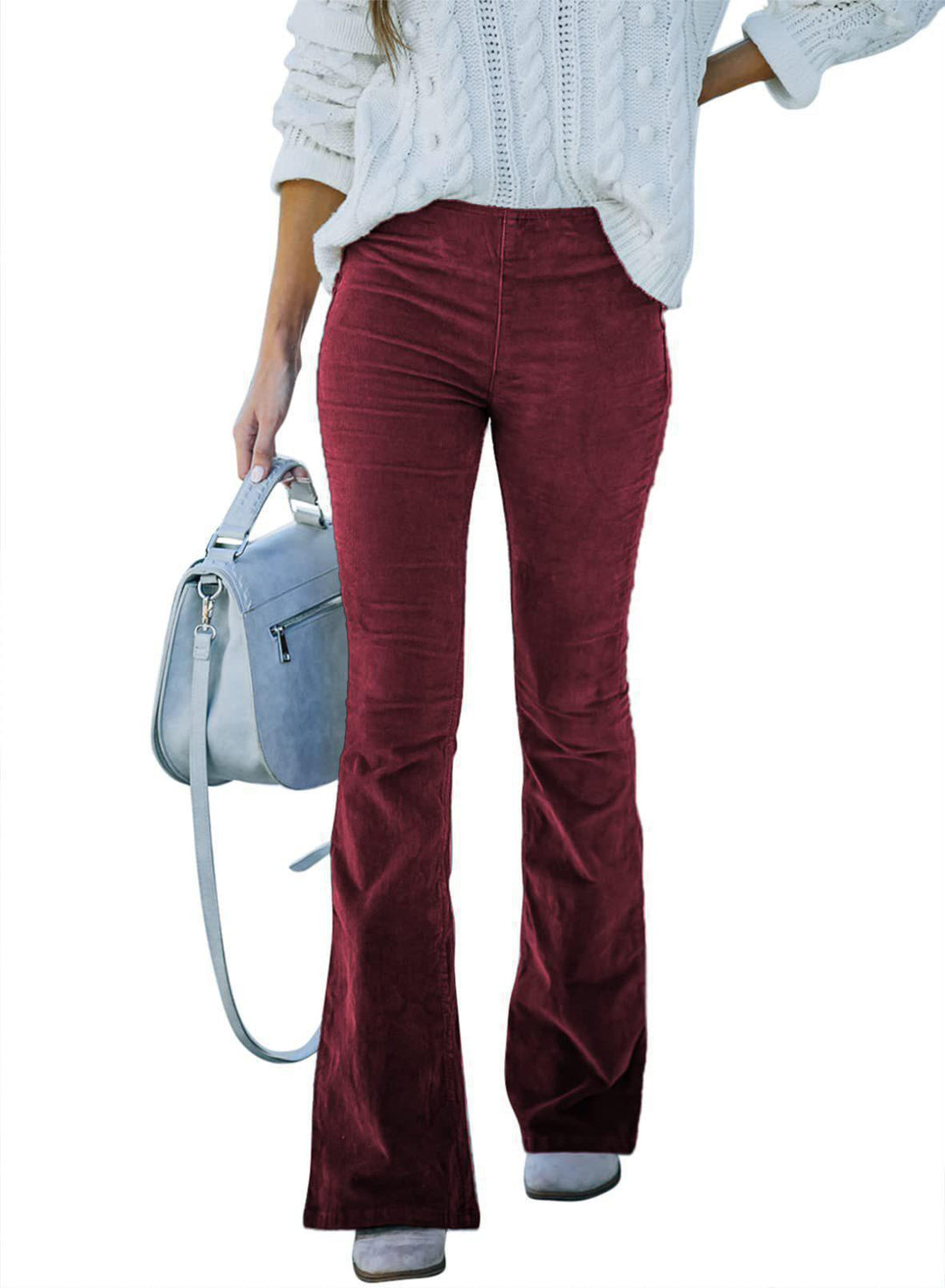 Modern women's fashion pants with a stylish flared leg, ensuring comfort and elegance.