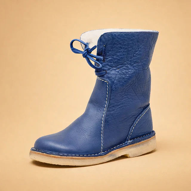 Fashionable women's winter boots, perfect cold weather outdoor shoes.