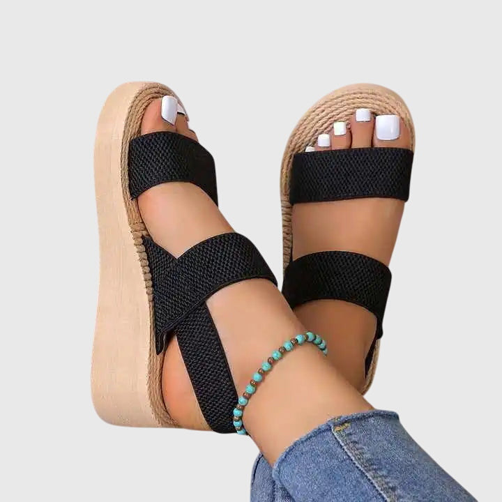 Stylish women's summer sandals featuring orthopedic arch support and an open toe design.