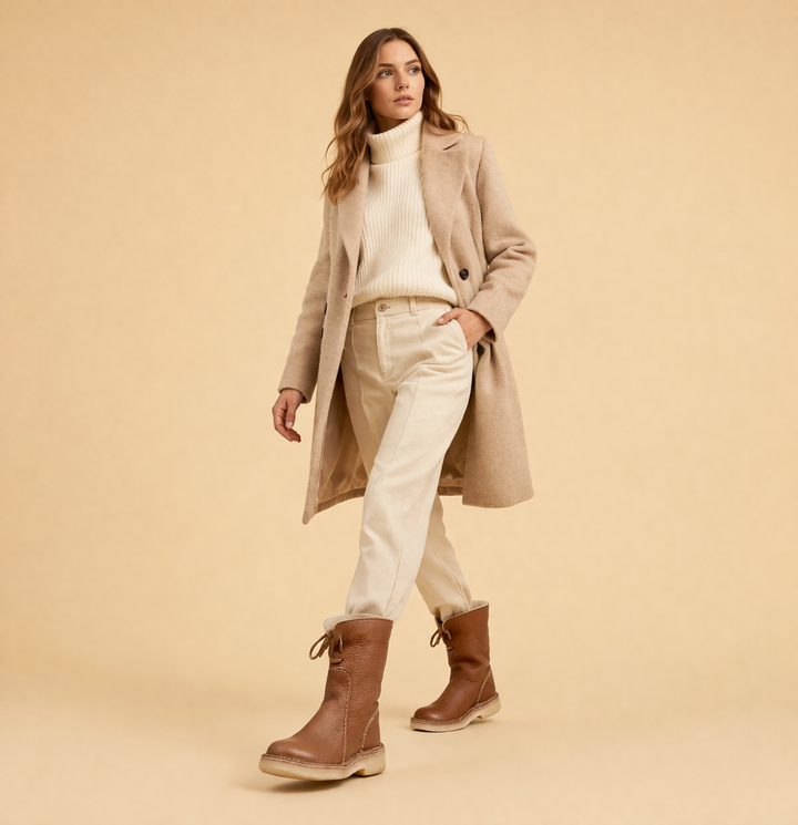 Modern women's short winter snow boots, designed for warmth, style, and everyday comfort in cold weather.