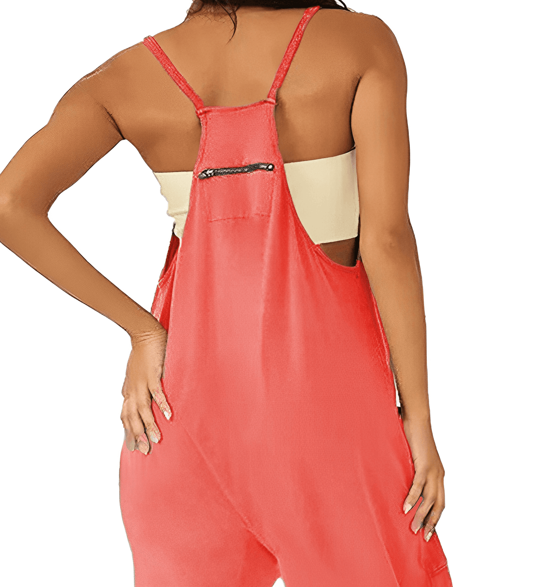 Everyday women's sleeveless jumpsuit. Comfortable, chic, perfect for summer casual.