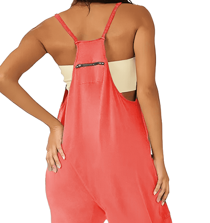 Everyday women's sleeveless jumpsuit. Comfortable, chic, perfect for summer casual.