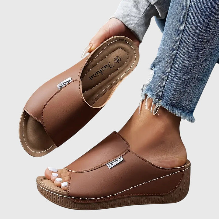 Women's comfortable wedge sandals, perfect for casual wear, summer outings & everyday style.