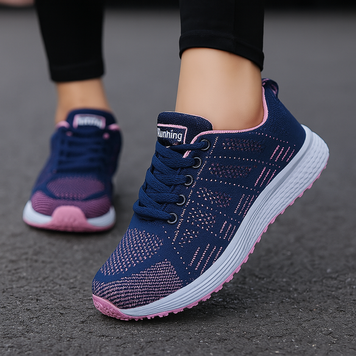 Women's versatile lace-up athletic walking shoes. Offers superior support, balance, and all-day comfort for active women.