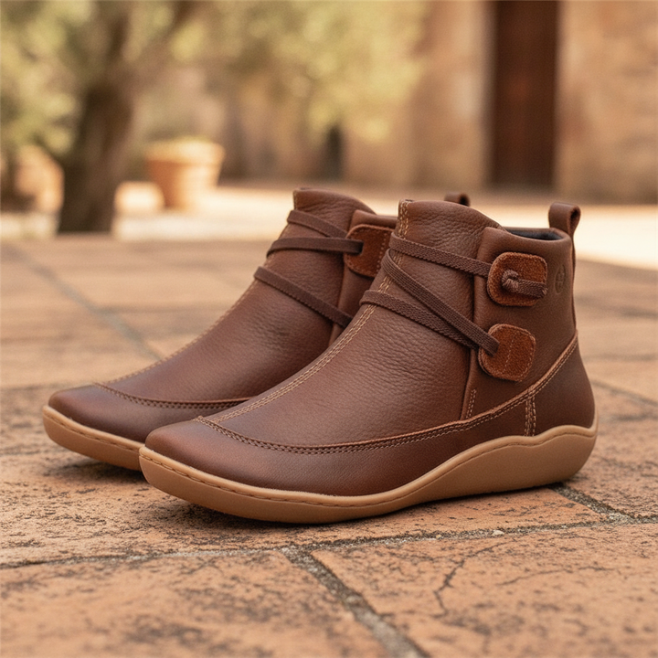 Women's supportive black ankle boots with side zip, perfect for all-day comfort and elegant style.