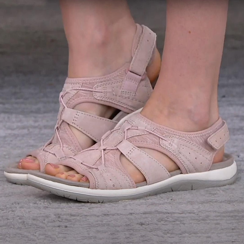 Women's supportive comfort sandals with arch support for all-day wear.