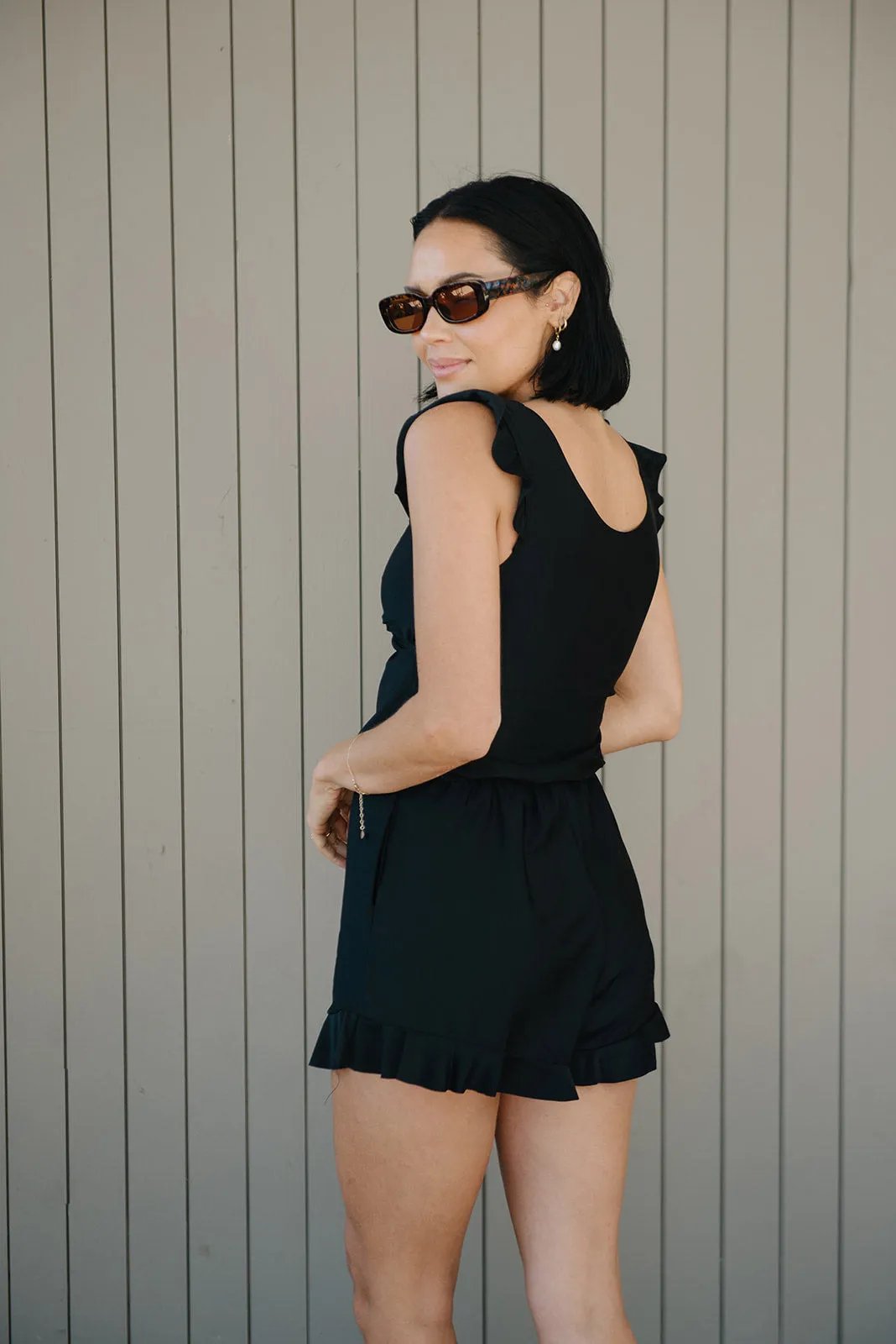 Flattering women's swimwear, a stylish one-piece with supportive built-in bra for vacation.
