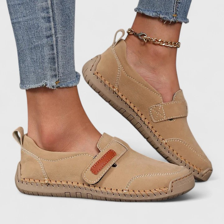 Orthopaedic ladies' footwear: comfortable slip-on shoes providing excellent support for everyday activities.