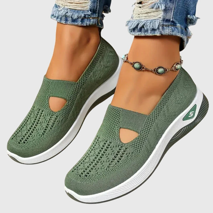 Stylish women's orthopaedic walking shoes offering superior support for active lifestyles.