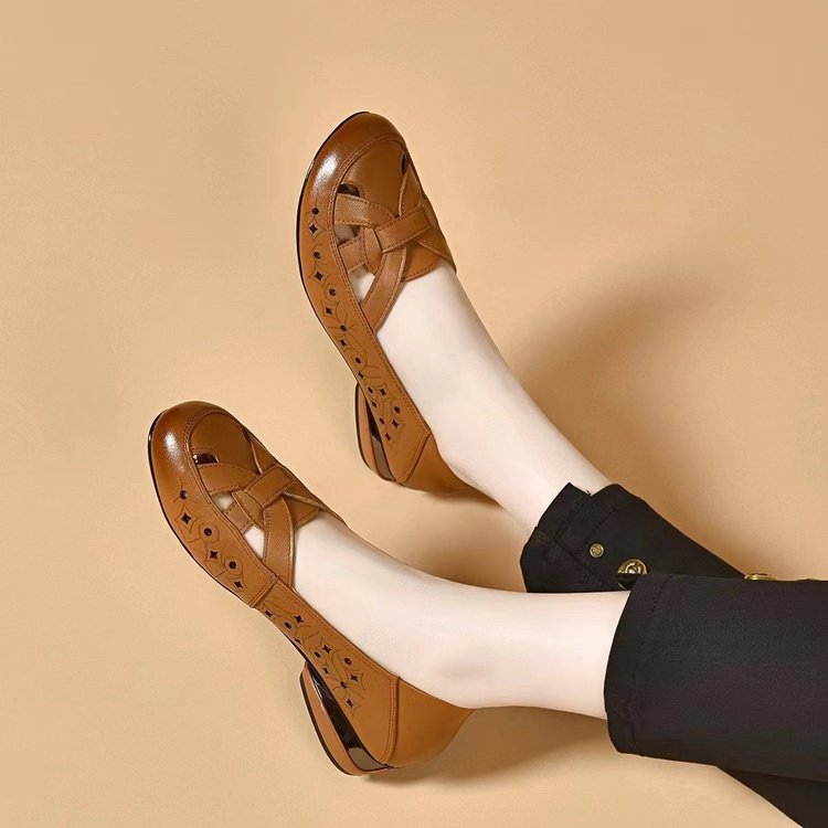 Stylish women's Sylvie perforated slip-on orthopedic shoes providing excellent arch support and breathable comfort.