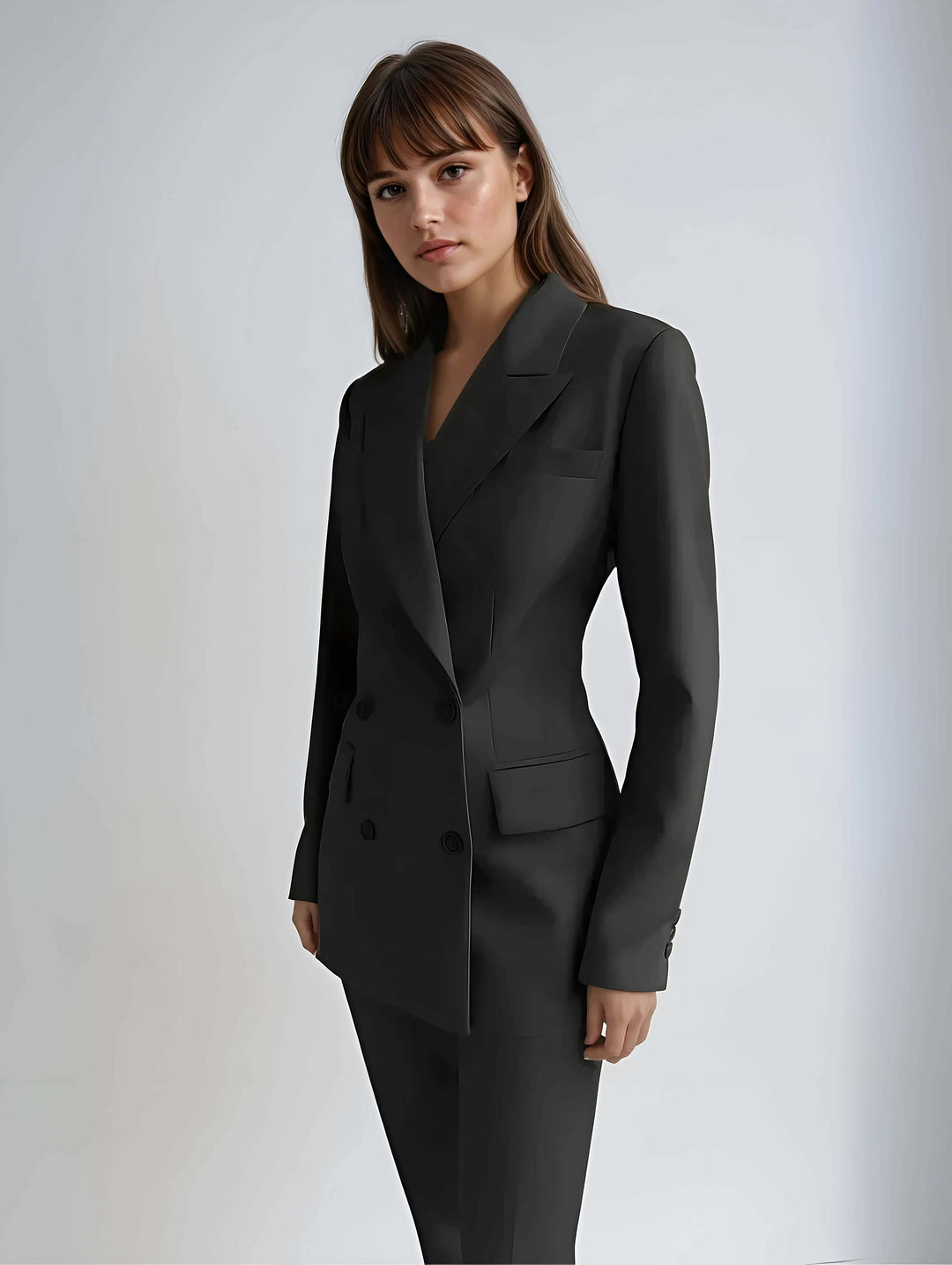 Sophisticated women's formal two-piece set, perfect for professional & business occasions.