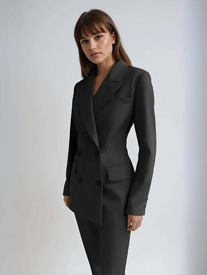 Sophisticated women's formal two-piece set, perfect for professional & business occasions.
