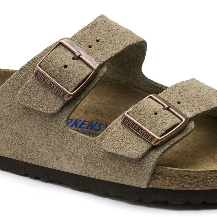 Women's taupe comfort sandals with adjustable straps, versatile casual summer footwear.