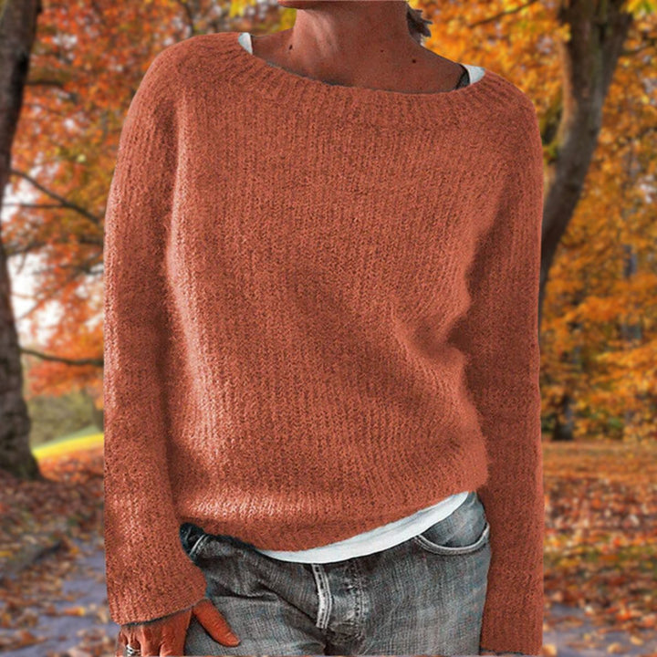 Autumn/winter women's classic knit sweater. Enjoy cozy comfort & relaxed fit for any stylish outfit.