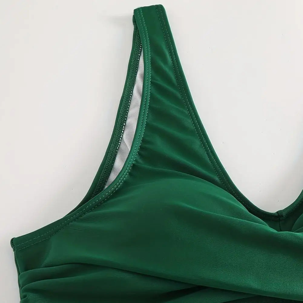 Summer fashion V-neck bikini, women's shaping swimwear with effective tummy control.