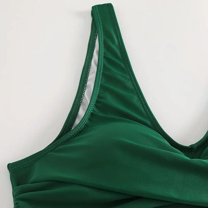 Summer fashion V-neck bikini, women's shaping swimwear with effective tummy control.