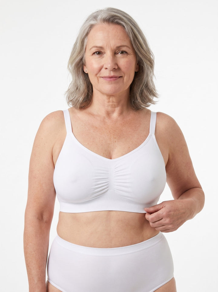 Experience all-day comfort with this unpadded, wire-free, seamless bra for women, perfect for daily wear.