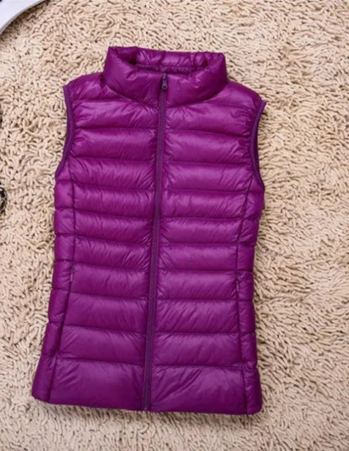 Comfortable women's lightweight vest, ideal for casual layering during autumn & winter.
