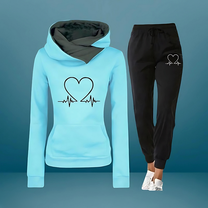Women's ultra-soft comfort jogging set, a cozy 2-piece loungewear for ultimate relaxation & casual wear.