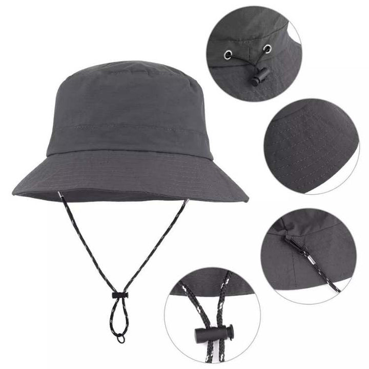 Lightweight foldable women's sun hat with wide brim, ideal for travel & UV protection.