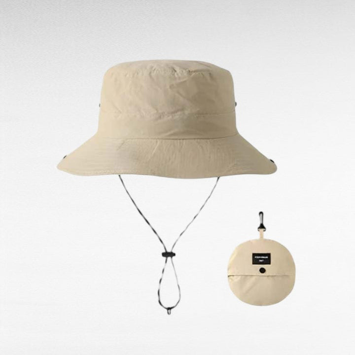 Durable women's wide brim UV protection hat, perfect as a beach, summer, or travel accessory.
