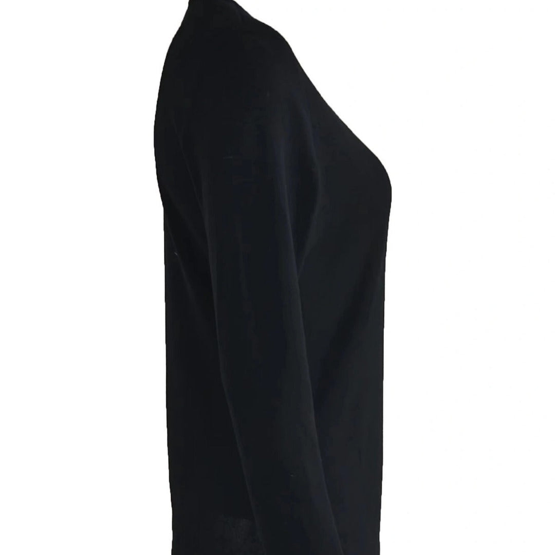 Classic V-neck long sleeve top with elegant button details. Women's versatile top, suitable for both casual & dressy.
