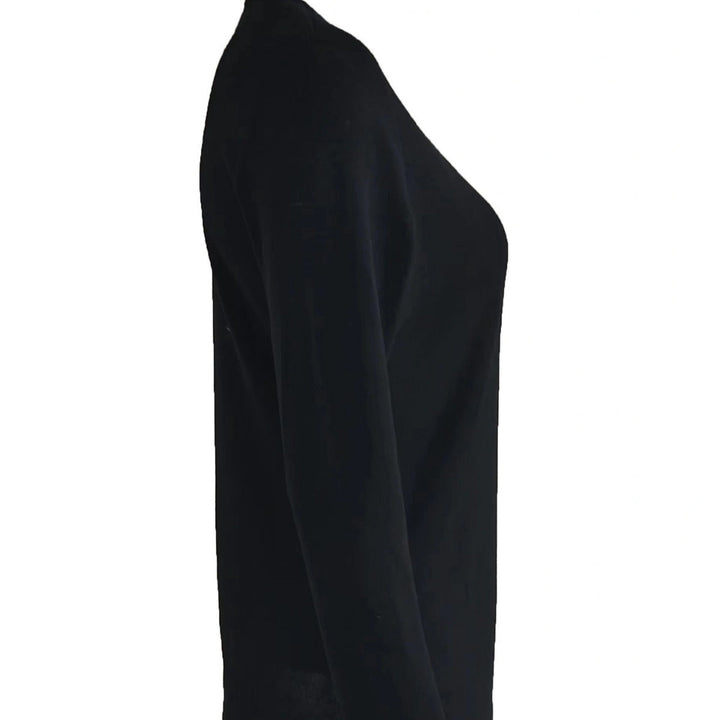 Classic V-neck long sleeve top with elegant button details. Women's versatile top, suitable for both casual & dressy.