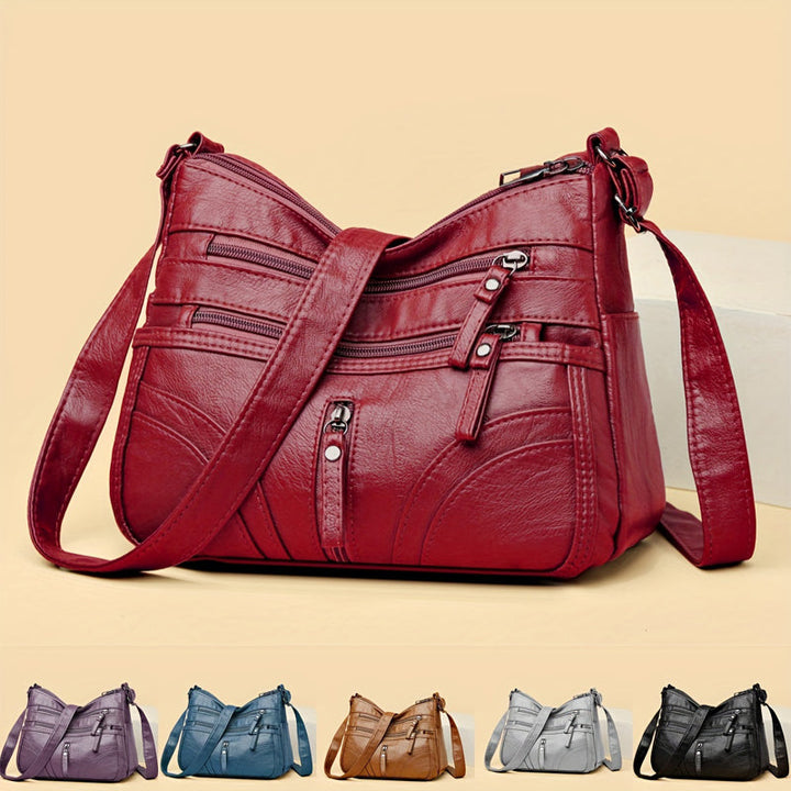 Women's vintage relaxed everyday shoulder bag, perfect for daily use & style.