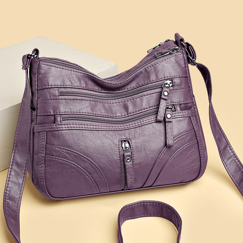 Casual chic women's vintage shoulder bag. Relaxed everyday accessory that adds style to any outfit.