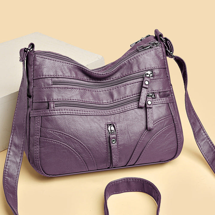 Casual chic women's vintage shoulder bag. Relaxed everyday accessory that adds style to any outfit.