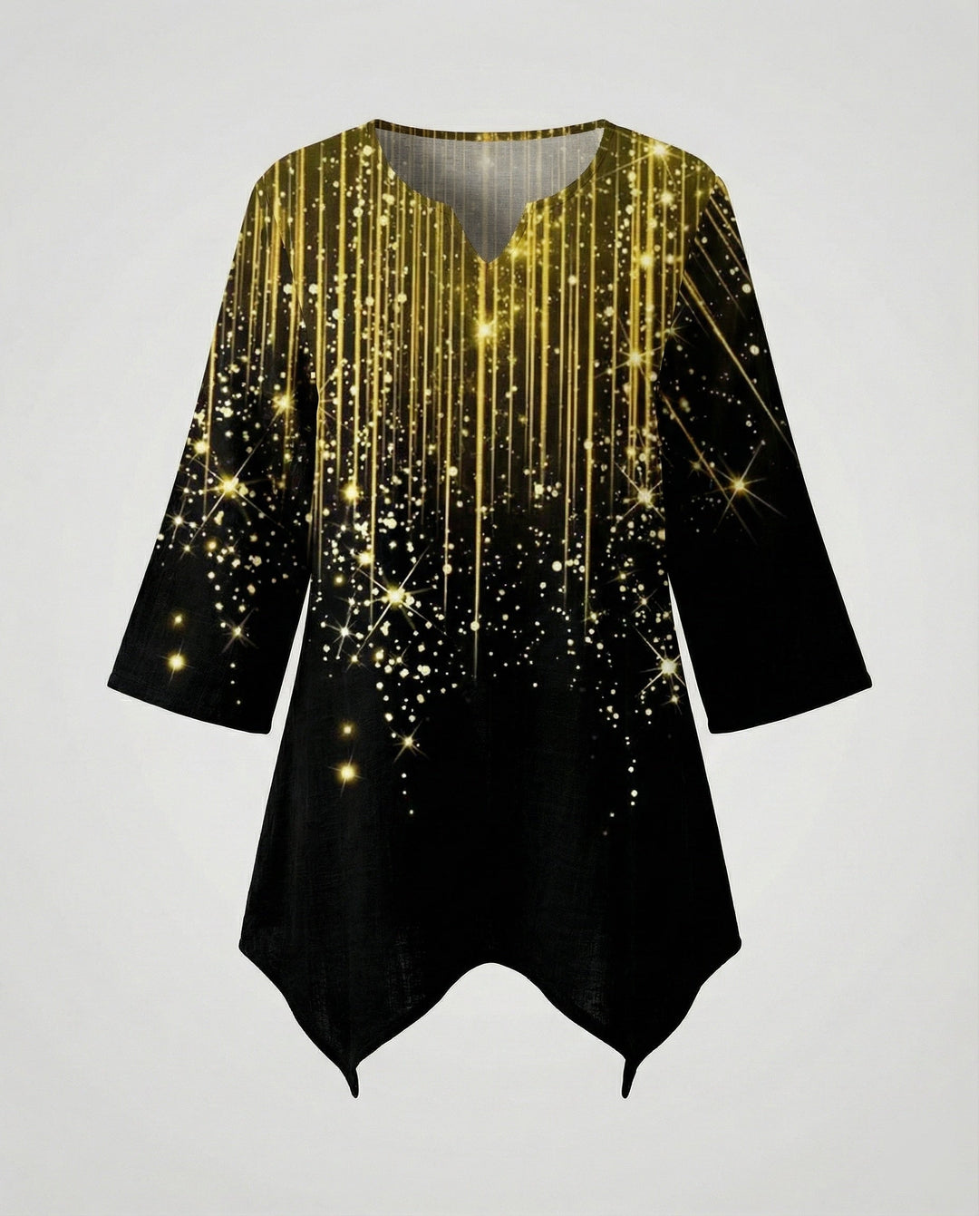 Casual yet chic women's long sleeve V-neck top, ideal for versatile styling.