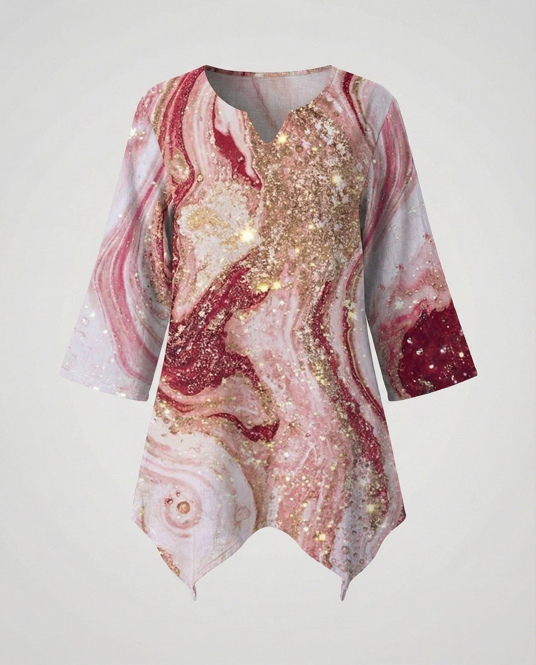 A must-have women's top: vintage V-neck, long sleeves, and an effortlessly chic silhouette.