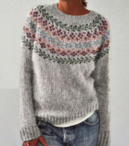 Bestselling women's warm winter sweater. Cozy vintage pullover offering stylish comfort on cold days.