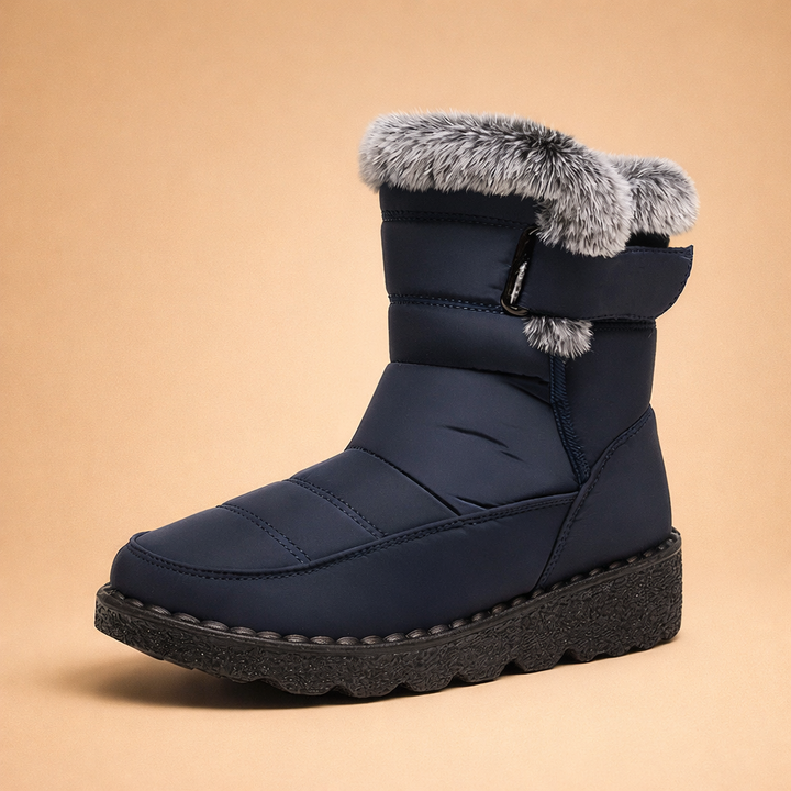 Durable women's ankle snow boots with warm lining, ideal for winter essentials & cold weather comfort.