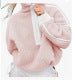 Stylish women's quarter-zip pullover, cozy and comfortable everyday fashion for warmth.
