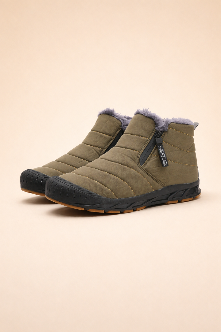 Durable women's snow boots offering excellent warmth and protection against the elements.