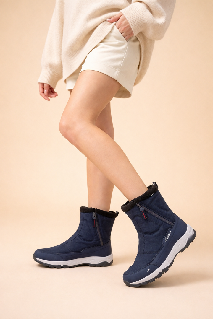 Warm and waterproof snow boots for ladies, ensuring cozy feet all winter.