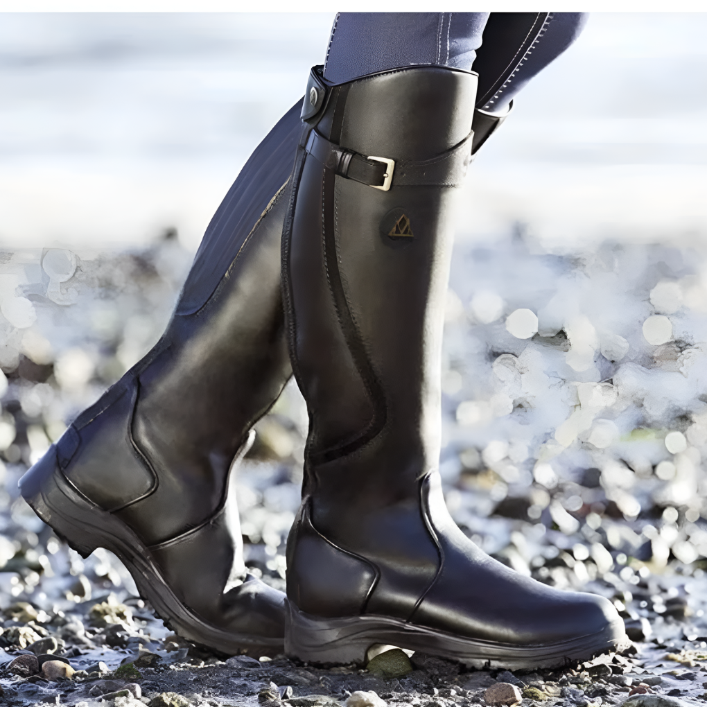 Chic women's waterproof ankle boots. Essential fall/winter fashion with side zipper & low comfortable heel.