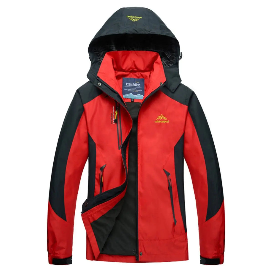 Women's hooded quilted outdoor jacket, waterproof & breathable, offering protection for active lifestyles.