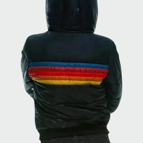 Durable women's waterproof puffer jacket, offering style & superior warmth for cold winter comfort.